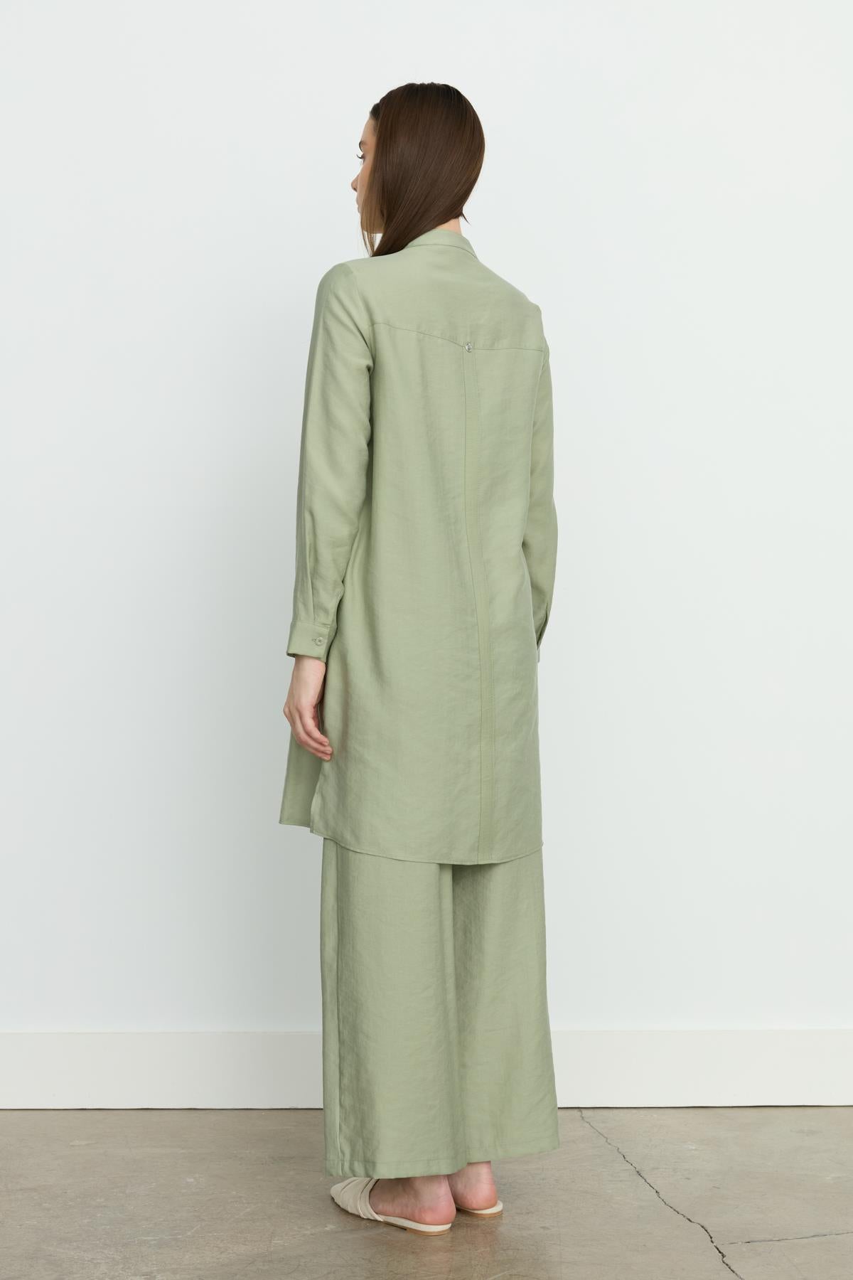 Aller Detaylı Tencel Tunik Ada Çayı