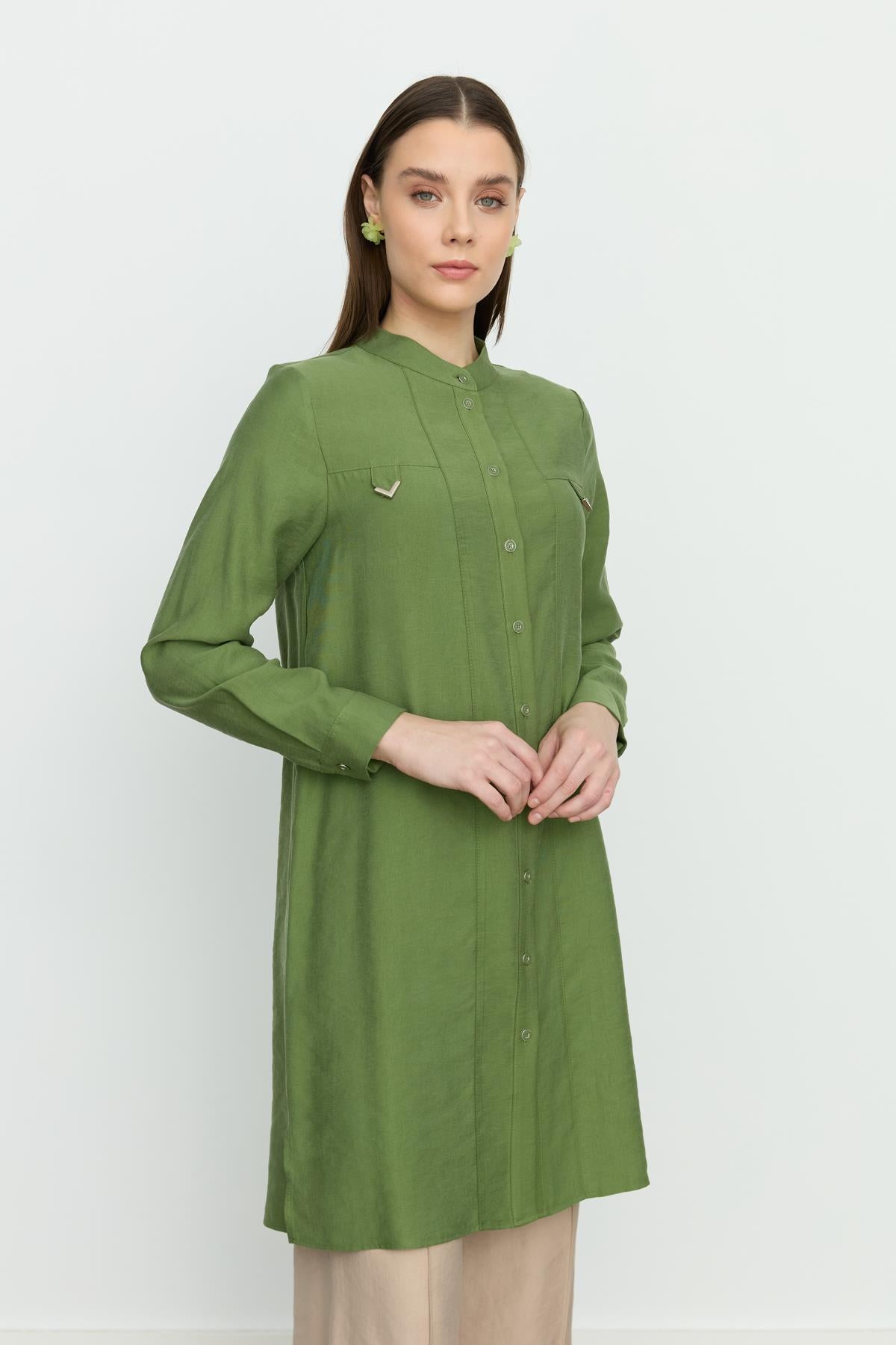 Aller Detaylı Tencel Tunik Amazon