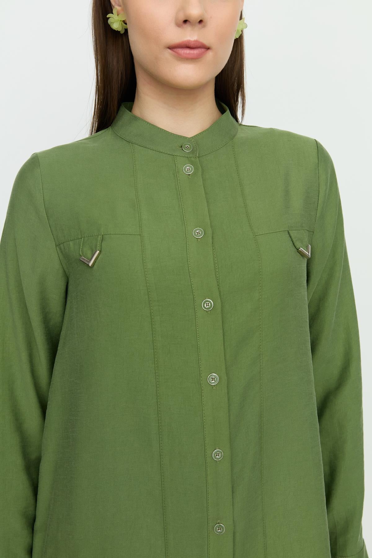 Aller Detaylı Tencel Tunik Amazon