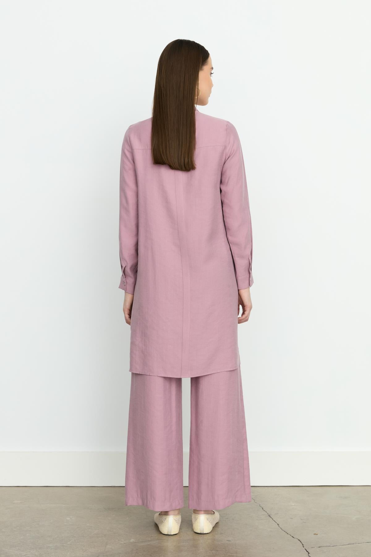 Aller Detaylı Tencel Tunik Lavanta