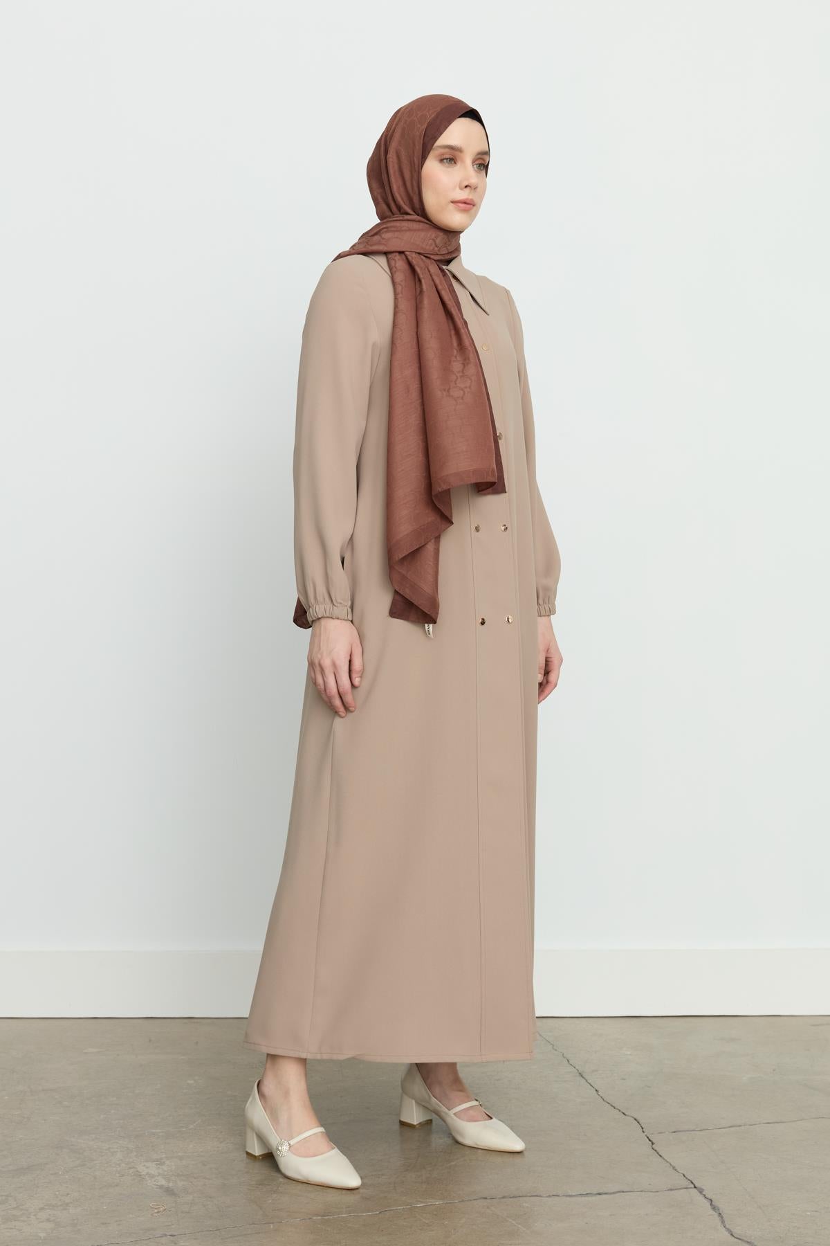 Yarım Kruvaze Ferace Camel