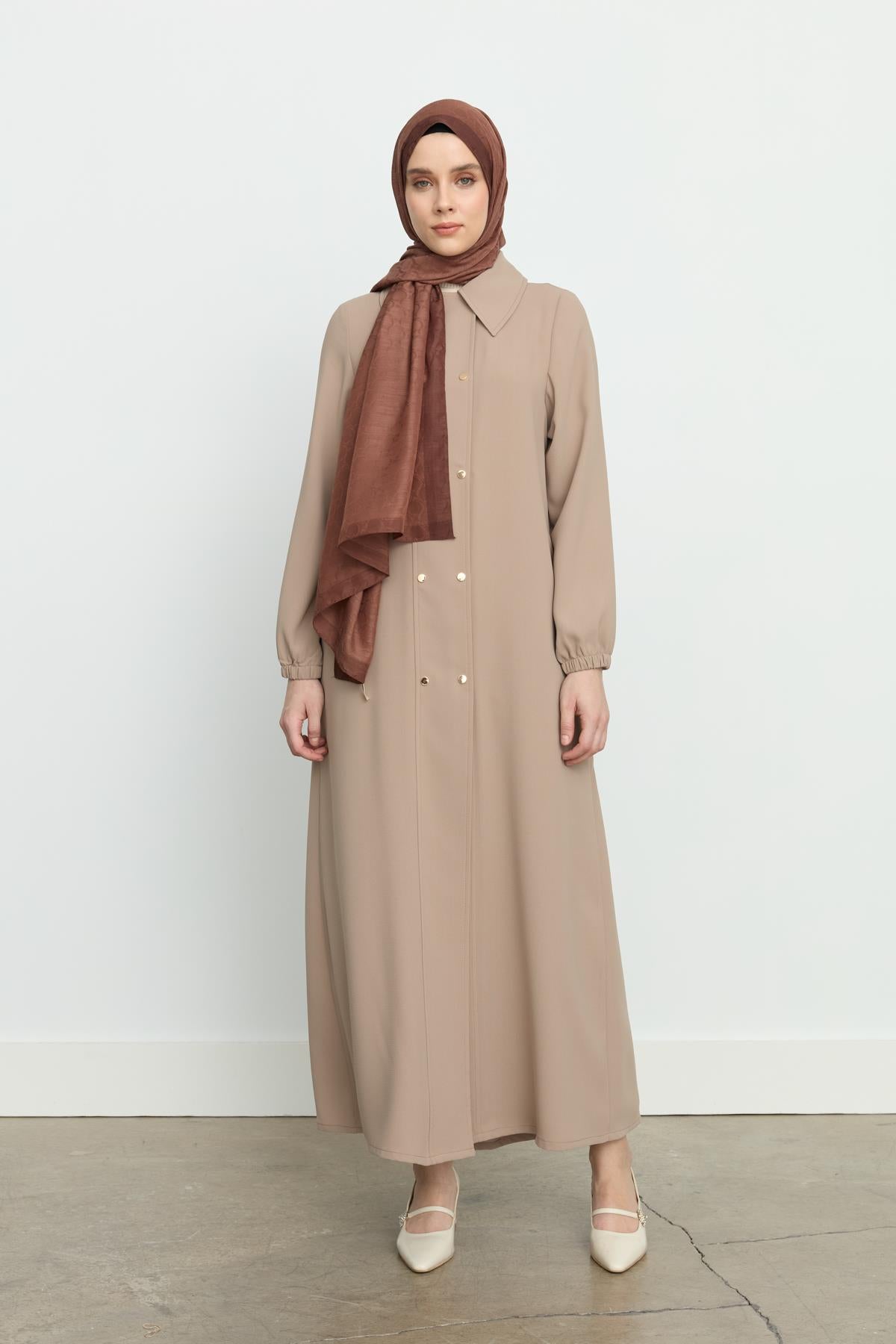 Yarım Kruvaze Ferace Camel
